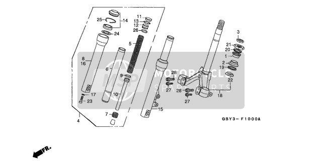 51412KK4003, Steunring (Showa), Honda, 0